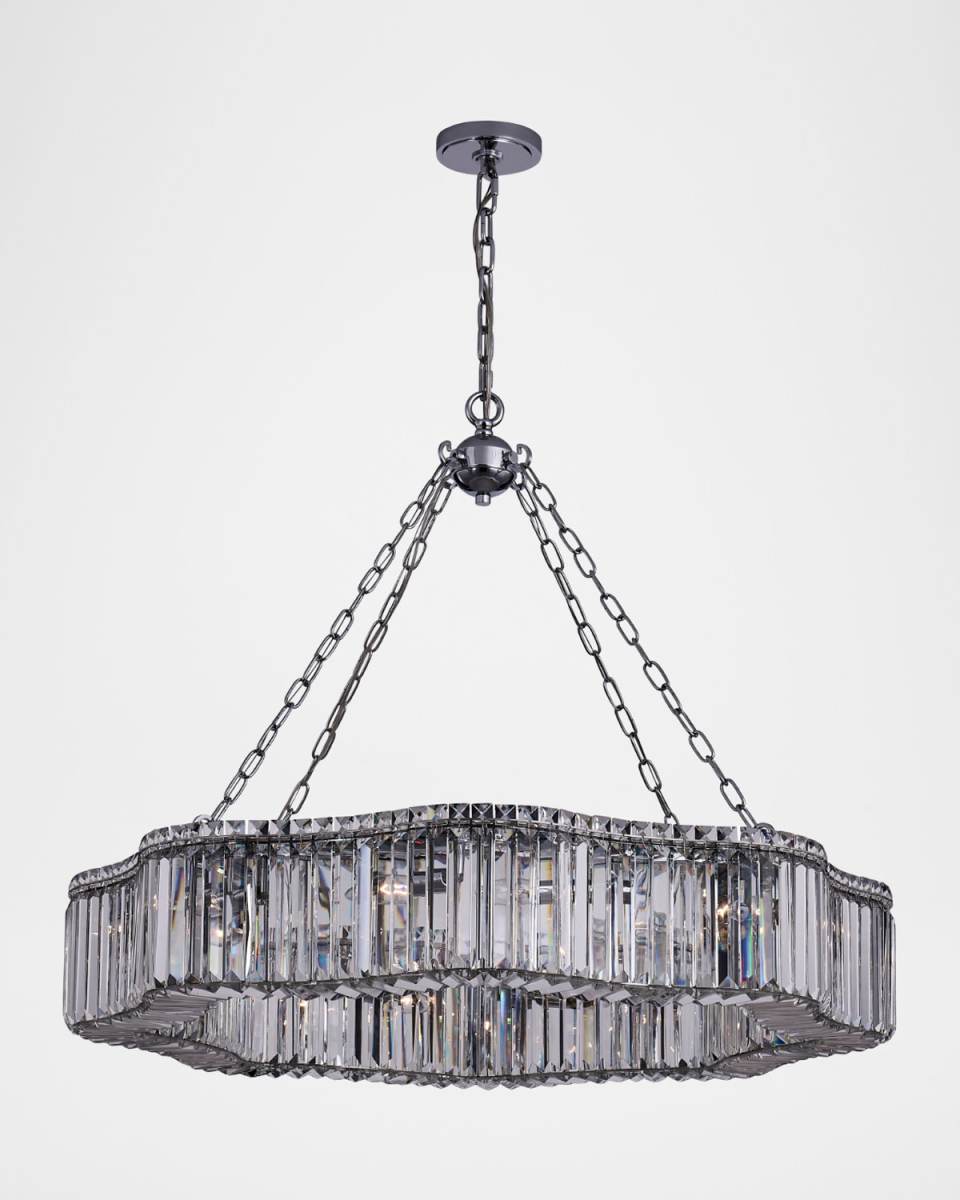 Corda 38" 12-Light Crystal Chandelier